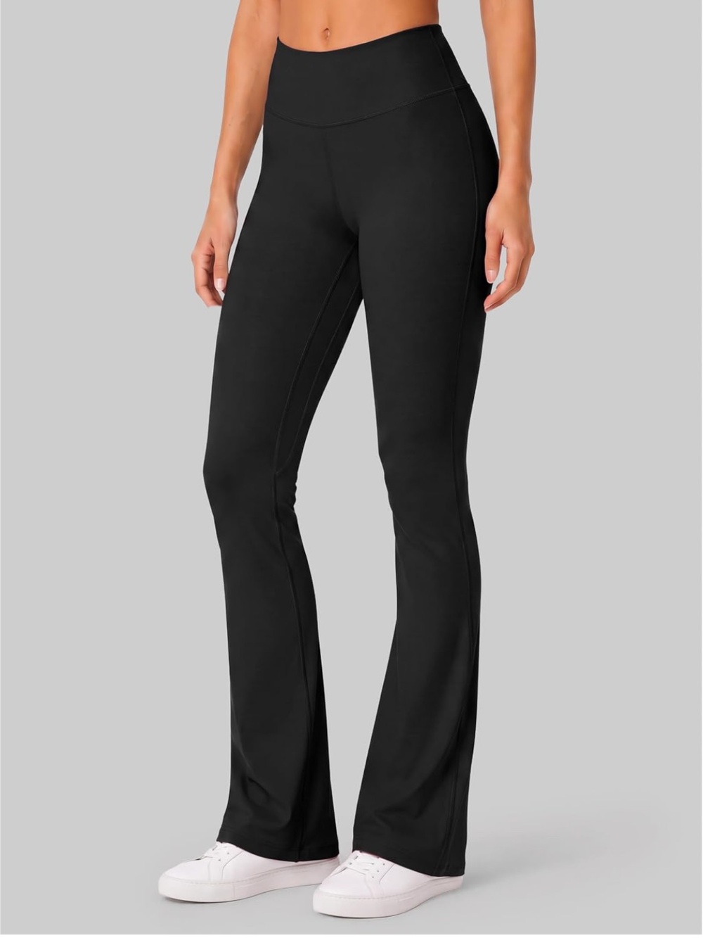 Sunzel Black Mini Flare Leggings Medium 32 inch inseam